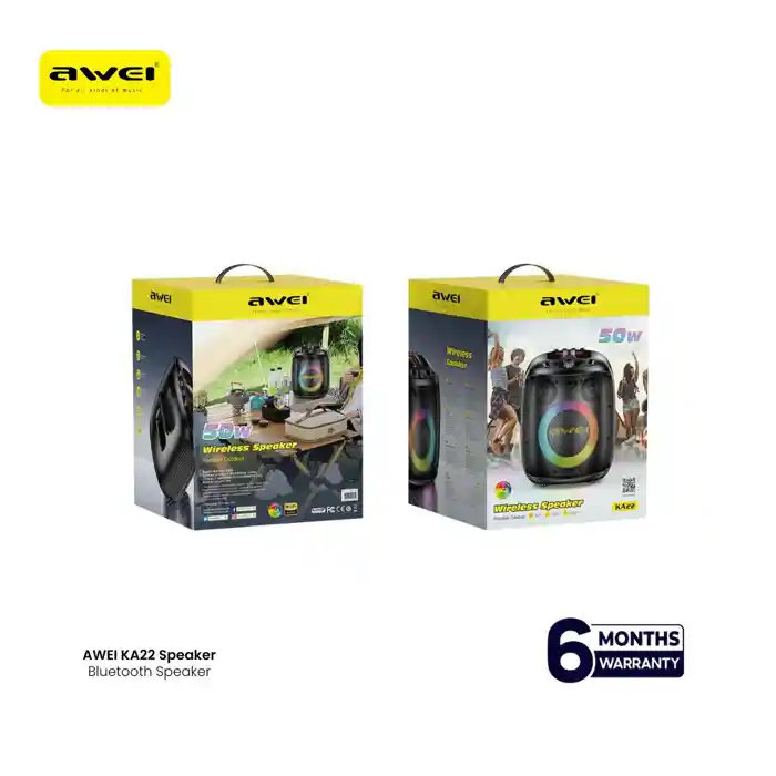 Awei KA22 Wireless Speaker 50W Portable Outdoor Sound System